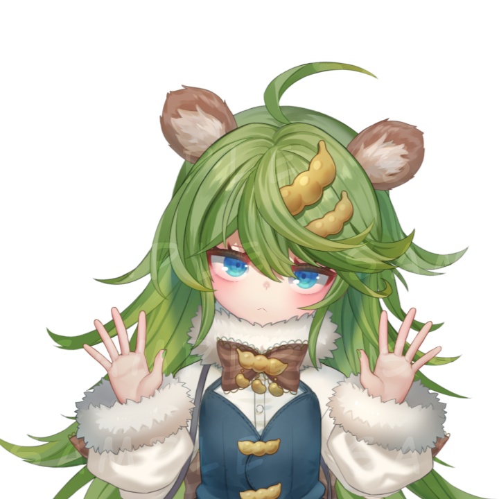 【限定1点/Live2D Model】Edamame hedgehog【キャラクターシート付き】