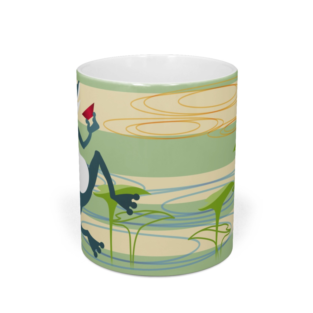 宵酔カエル ストライプ マグカップ