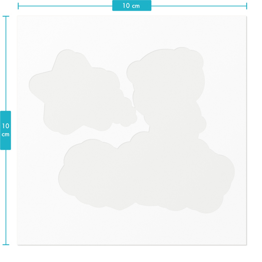クマチョコ 青 ステッカー