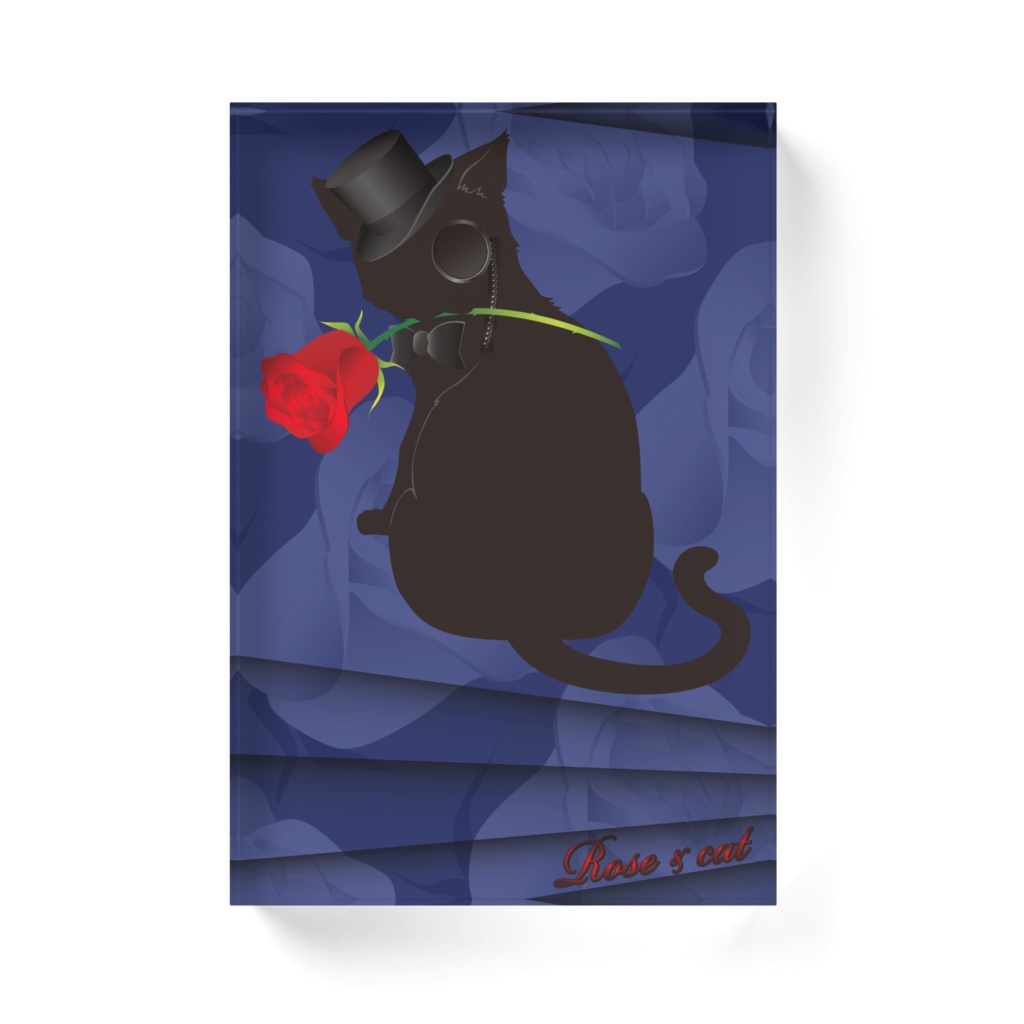 薔薇と猫 GENTLEMEN アクリルブロック