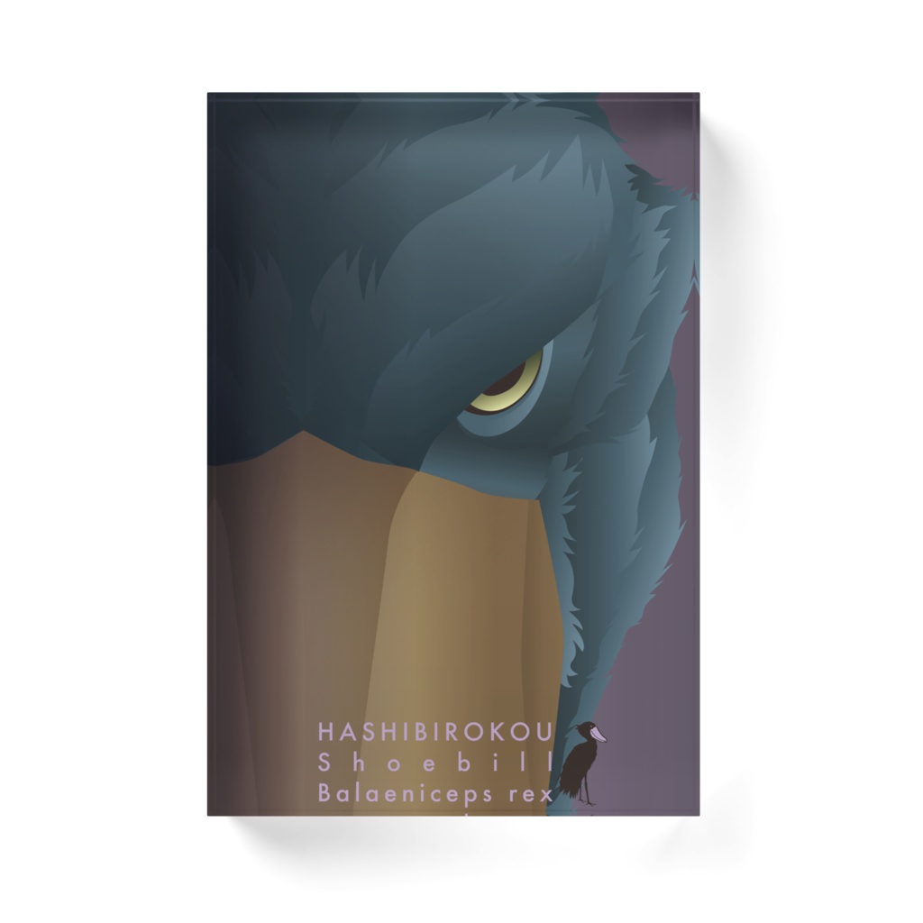 ハシビロコウ(4/5) アクリルブロック