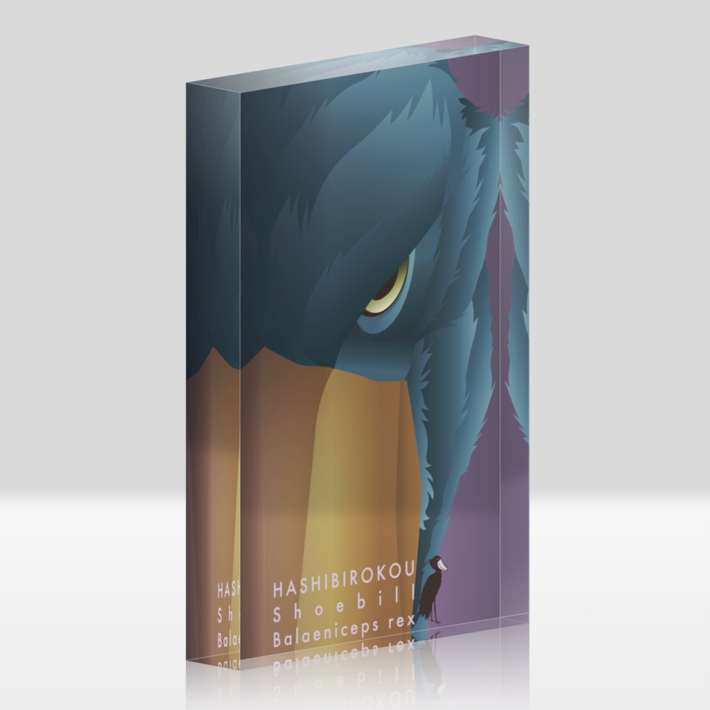 ハシビロコウ(4/5)　アクリルブロック