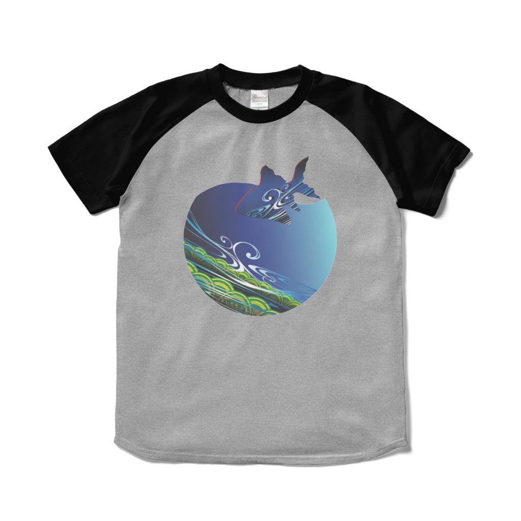 きんととゆるり 紺色 ラグランTシャツ