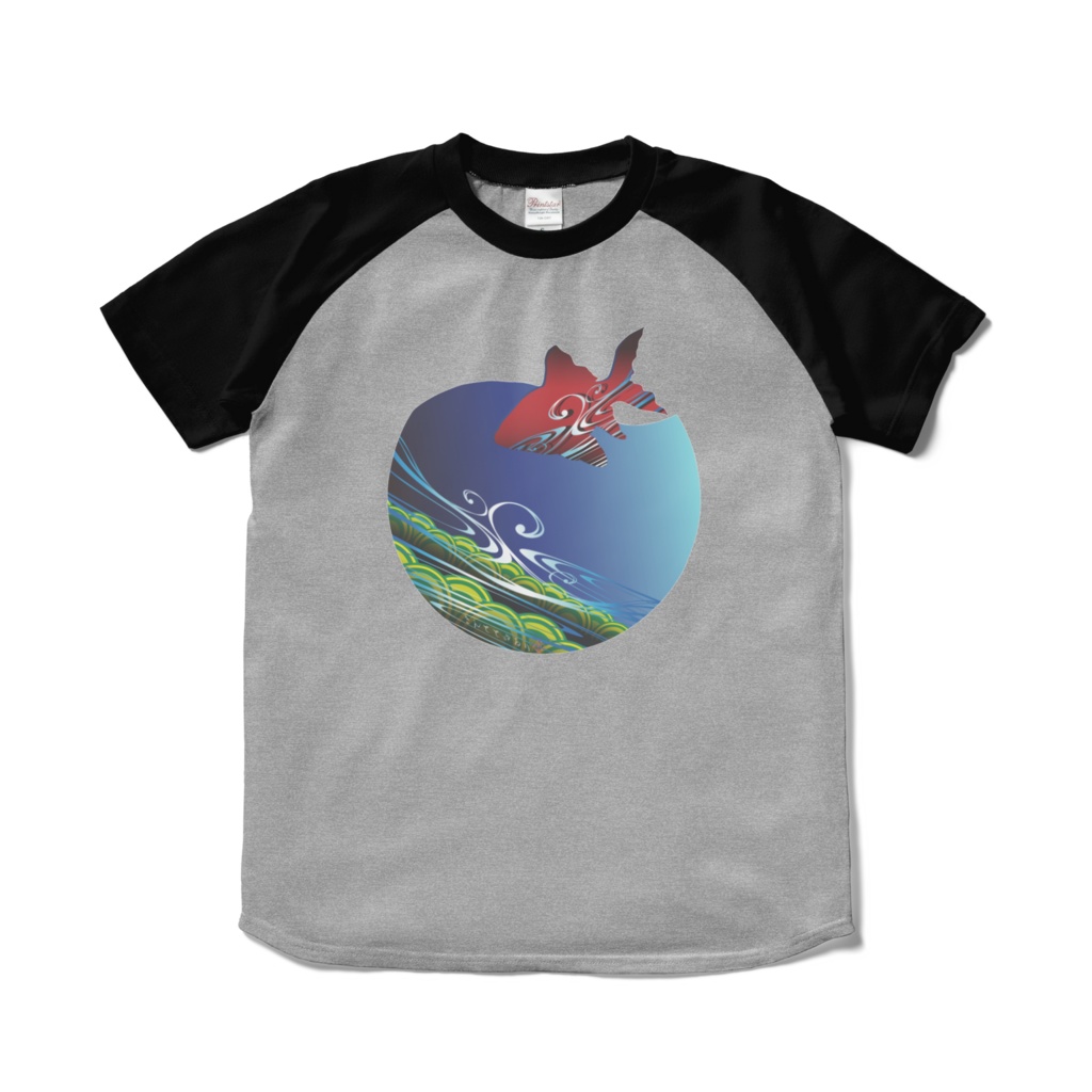 きんととゆるり 緋色 ラグランTシャツ