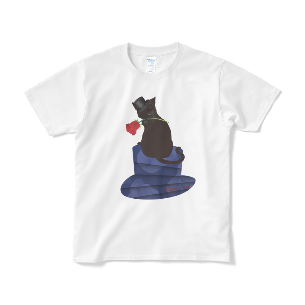 薔薇と猫　GENTLEMEN　Tシャツ（短納期）