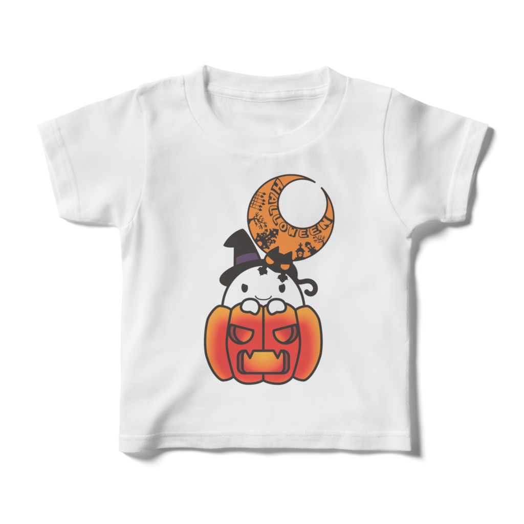 カボチャ畑のふわりん　Pumpkin　キッズTシャツ