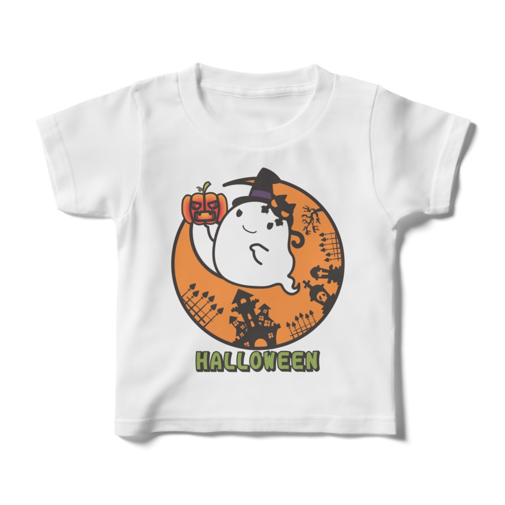 カボチャ畑のふわりん Moon キッズTシャツ
