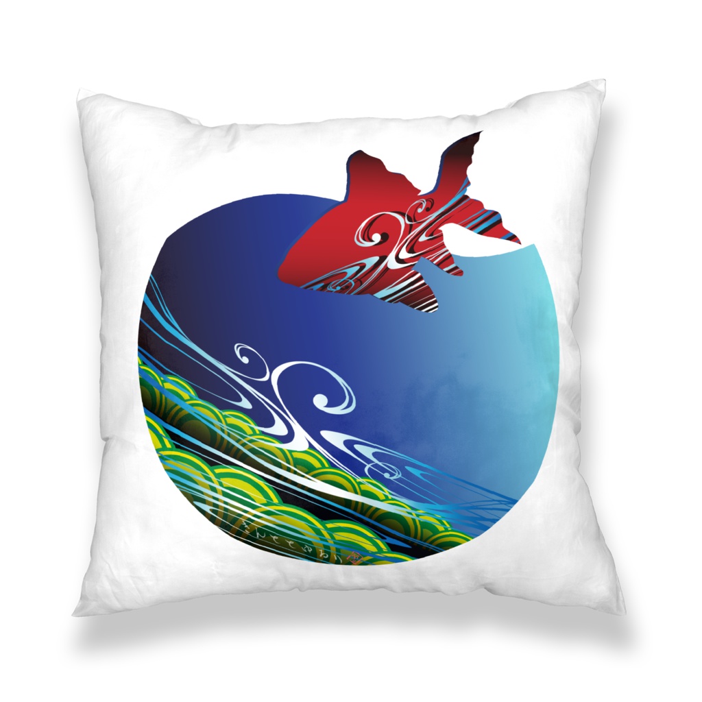 きんととゆるり 緋色 クッションカバー