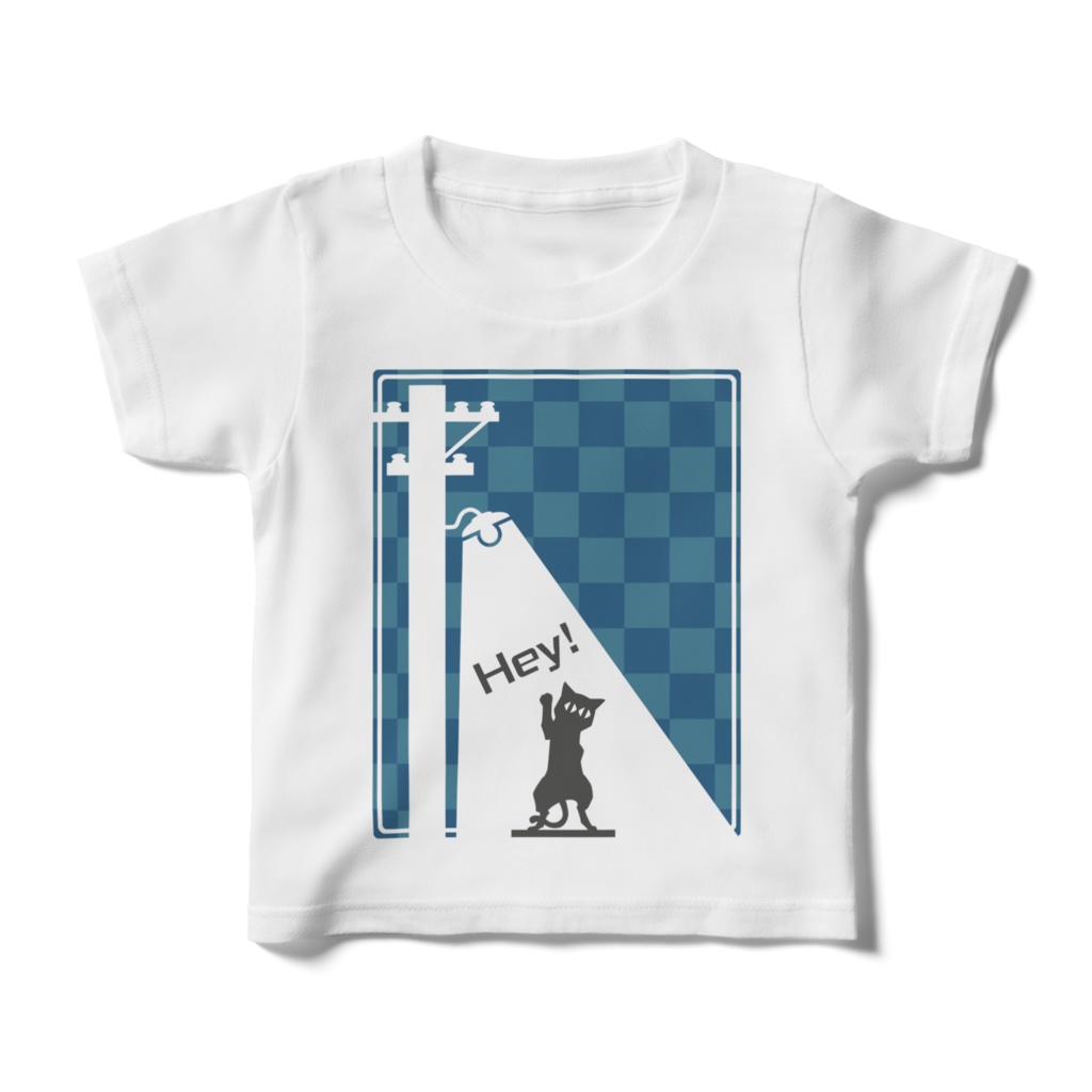 夜猫 キッズTシャツ
