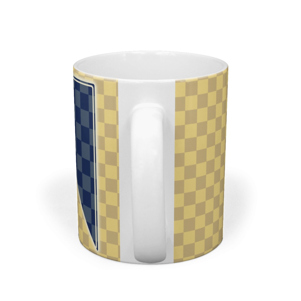 夜猫 マグカップ 市松