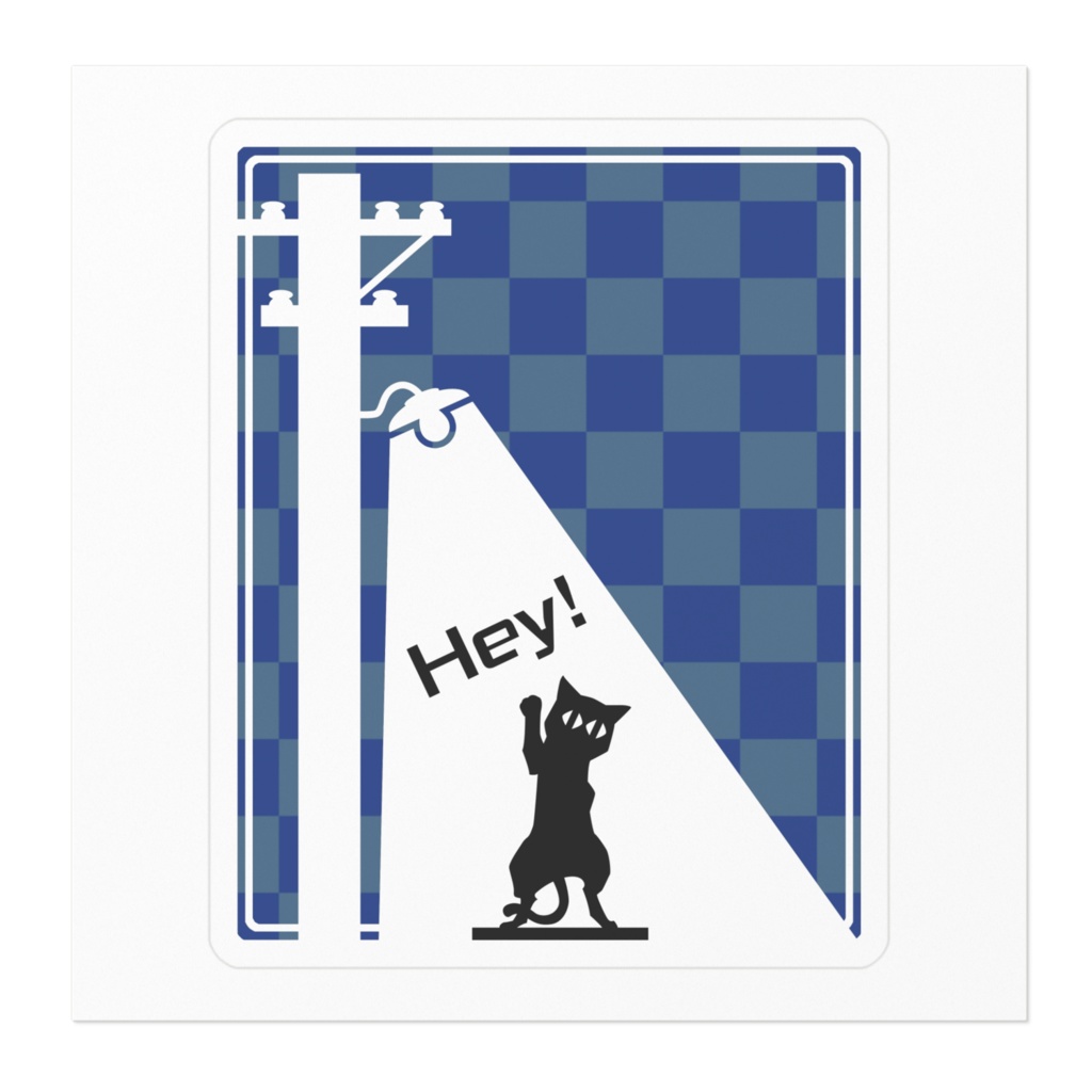 夜猫 ステッカー