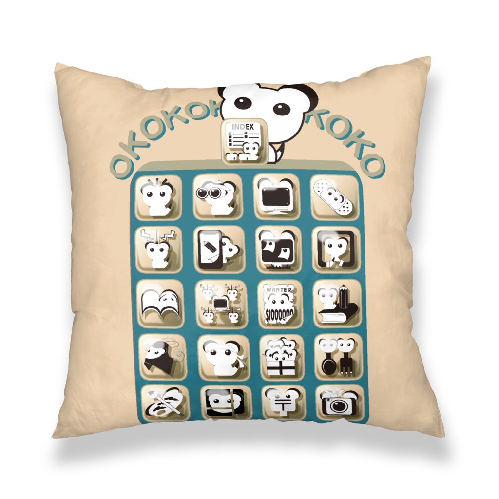 オココアイコン クッションカバー
