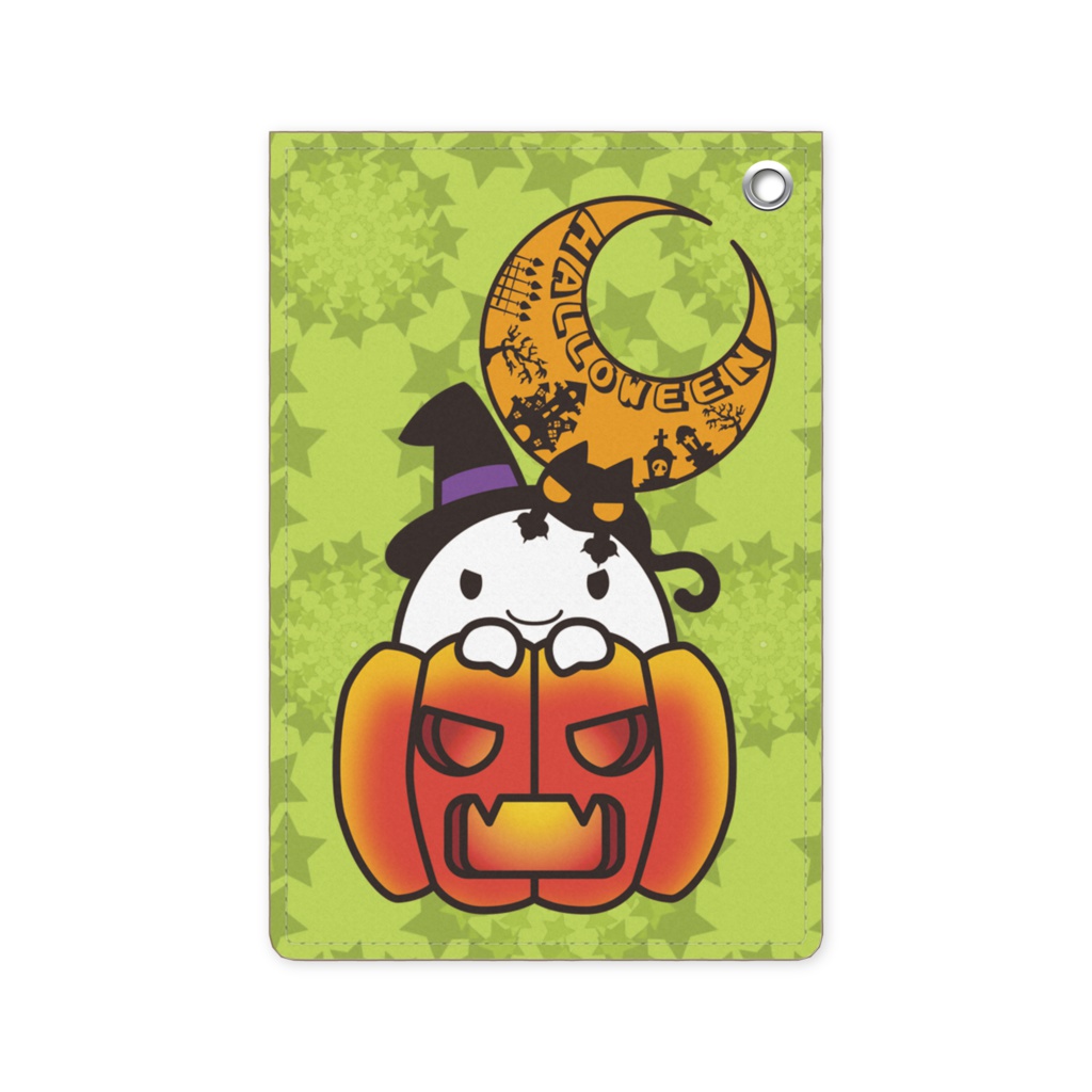 カボチャ畑のふわりん Pumpkin パスケース