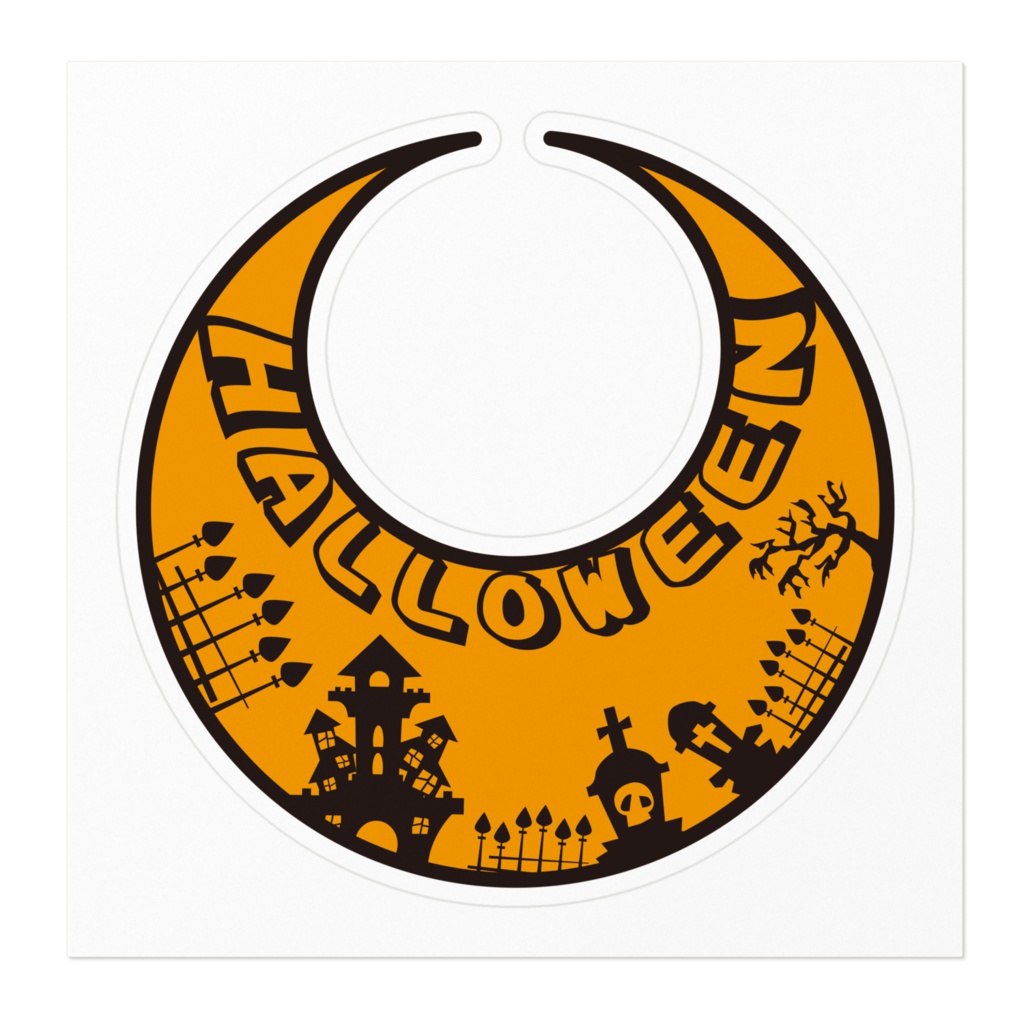 HALLOWEEN Moon-2 ステッカー