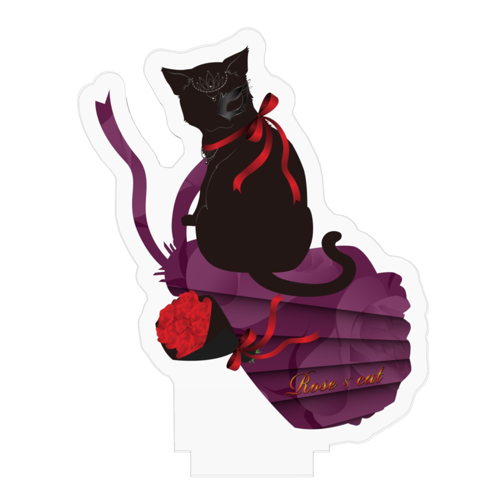 薔薇と猫 LADIES アクリルフィギュア