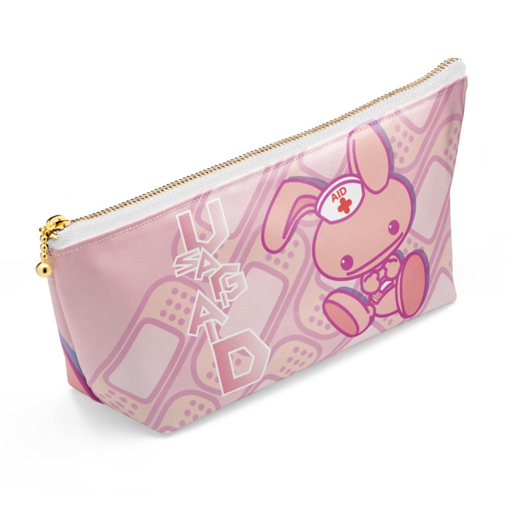 ウサギエイド 桃 ポーチ