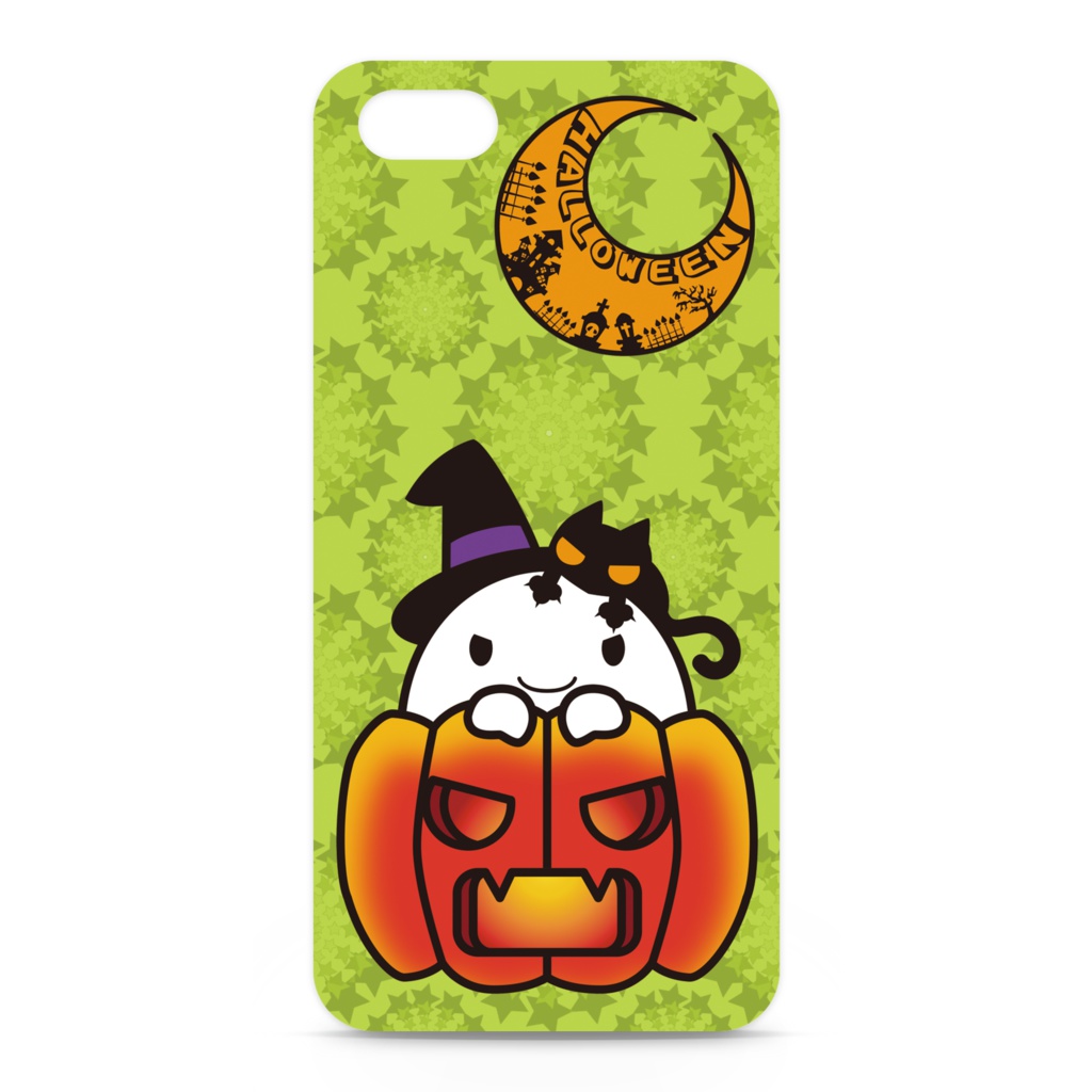 カボチャ畑のふわりん　Pumpkin　iPhoneケース
