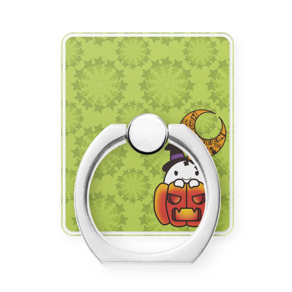 カボチャ畑のふわりん Pumpkin スマホリング