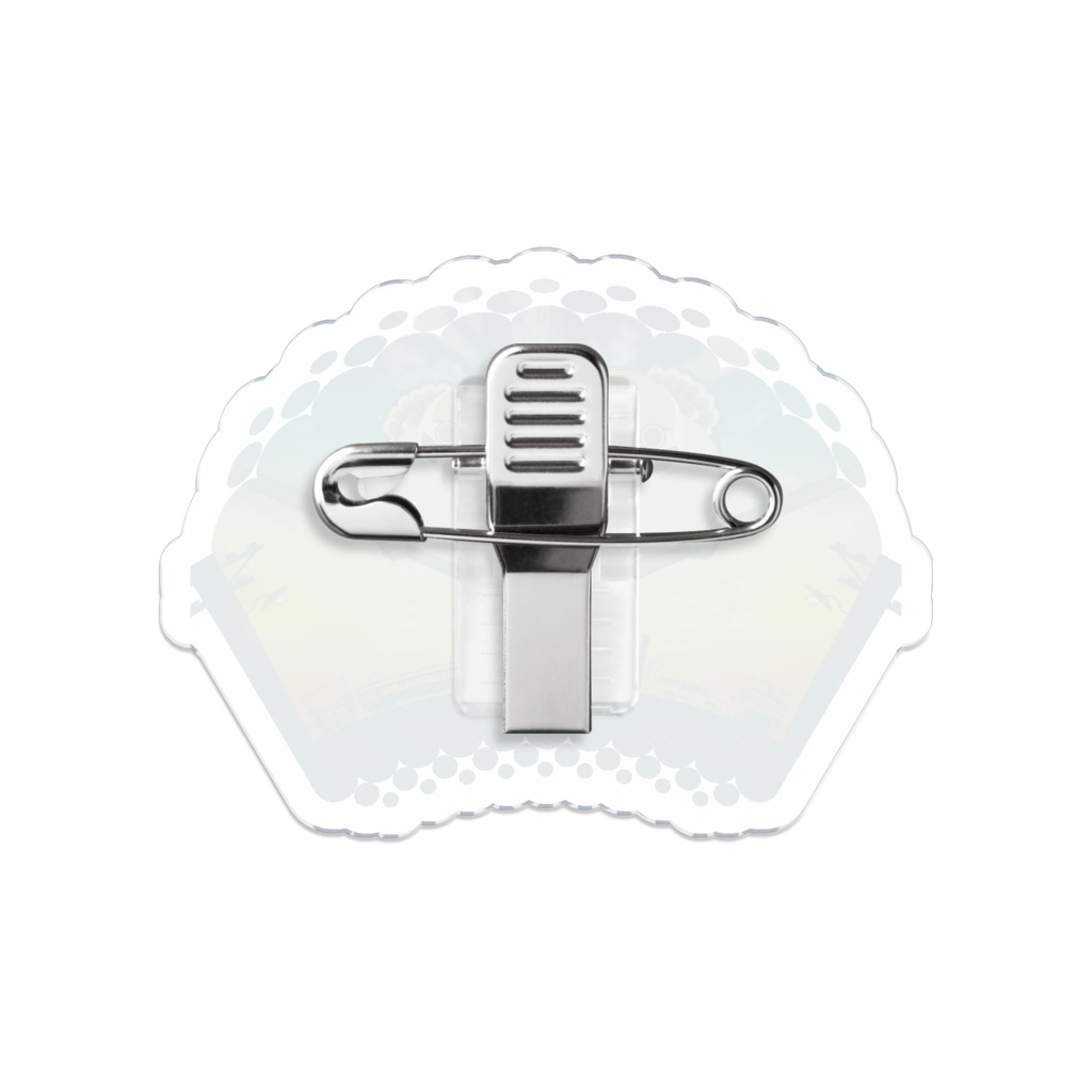 ぴたスズメ アクリルバッジ