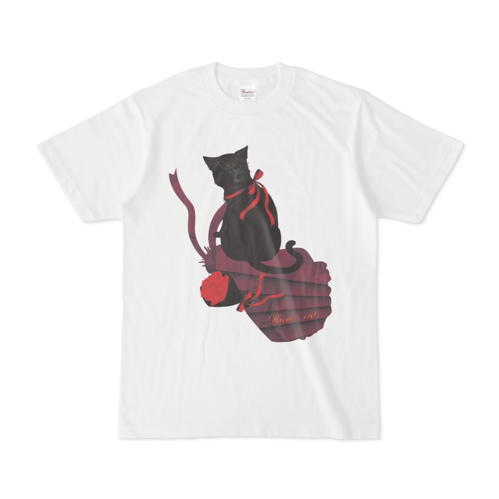 薔薇と猫　LADIES　Tシャツ
