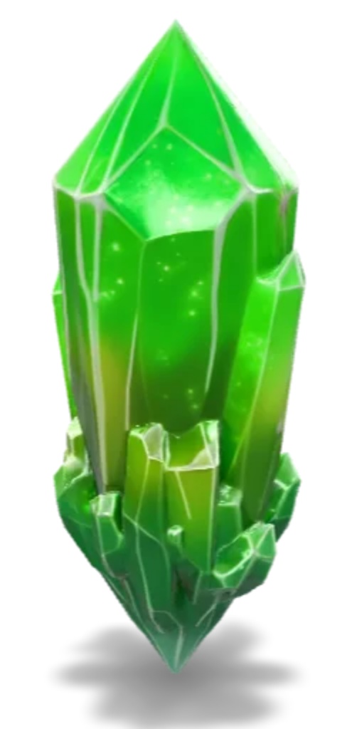 【3Dモデル】ファンタジー・エメラルドクリスタル（VRChat/ゲーム制作想定