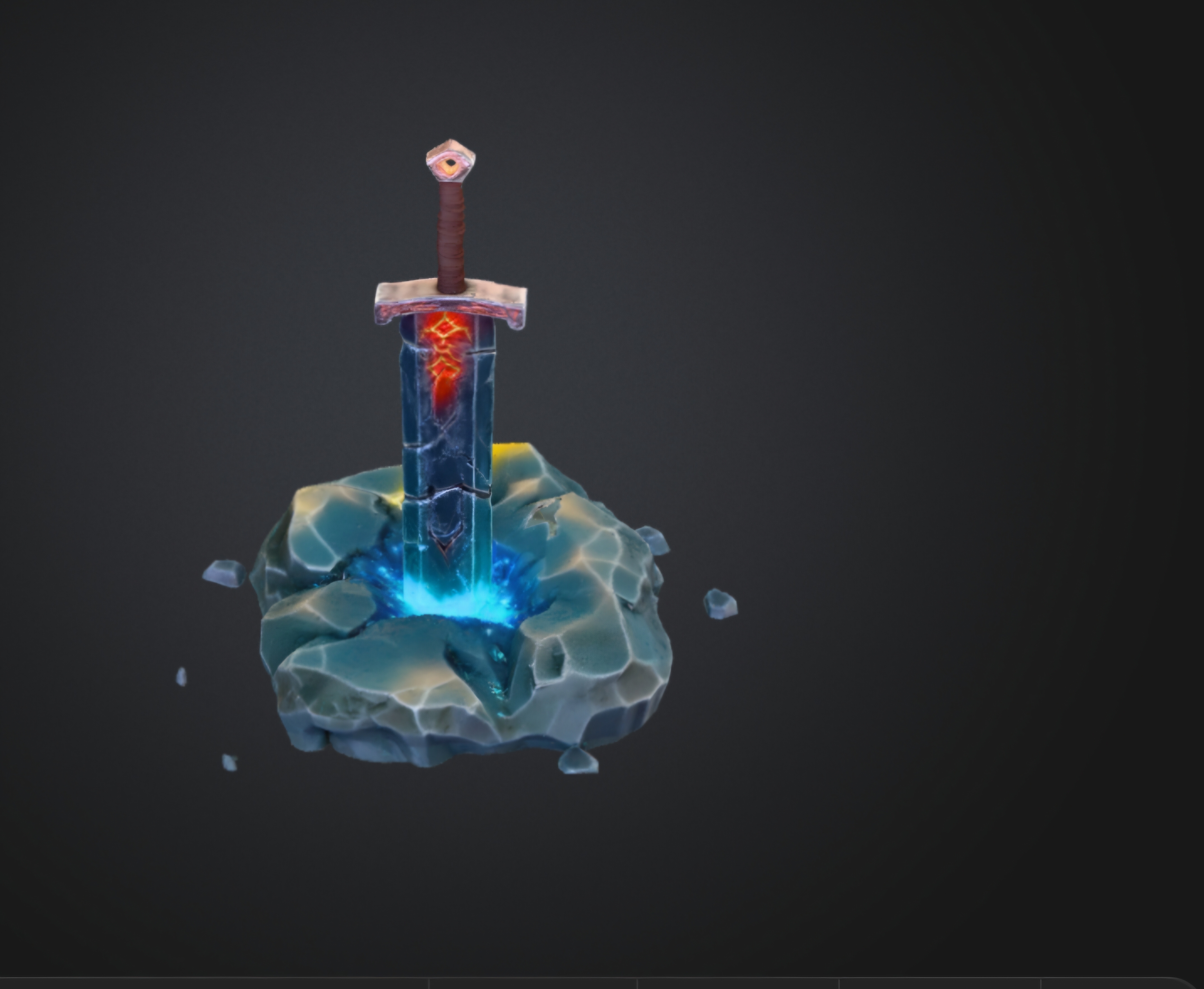 【3Dモデル】封印された古の聖剣 - Ancient Relic Sword -