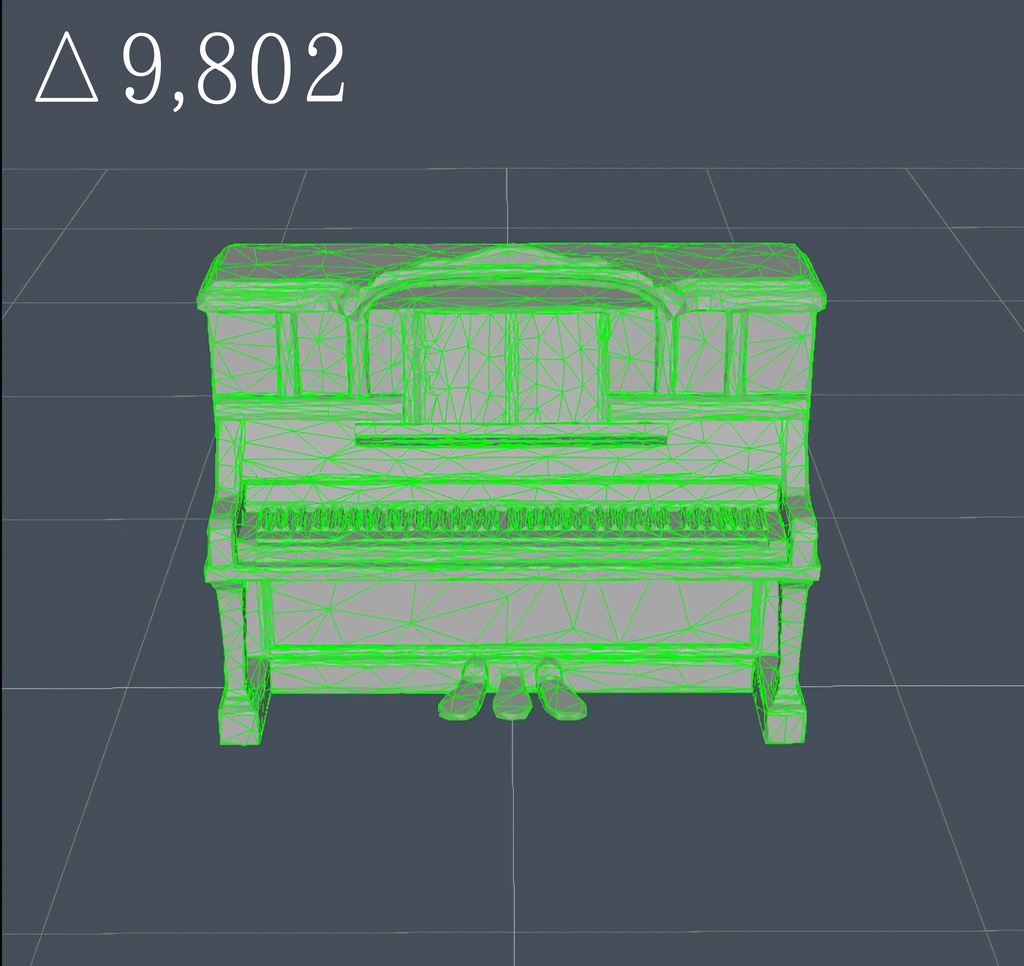 【️新春セール】アンティーク風アップライトピアノ&スツールセット(Unityパッケージ)