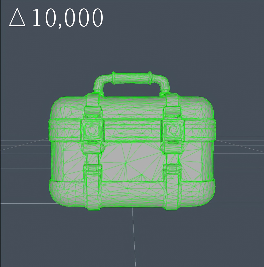 【ローポリ】レジャー用クーラーボックス 3Dモデル(Unityパッケージ付)