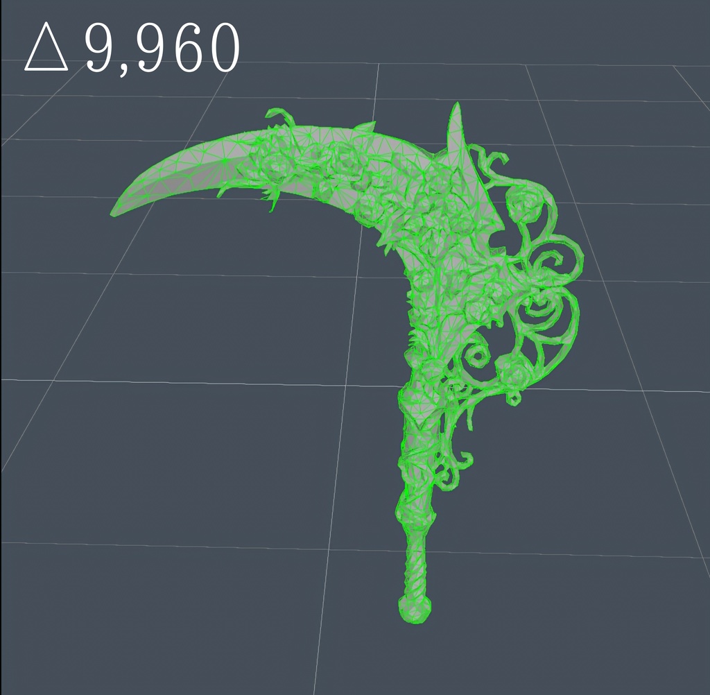 【️新春セール】赤薔薇の大鎌 -Gothic_Rose_Scythe-