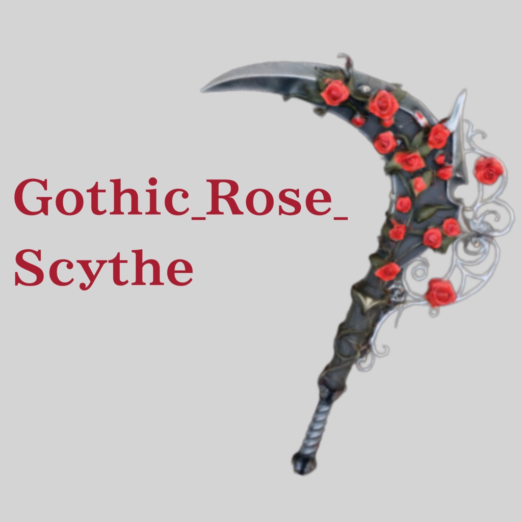 ​【️新春セール】赤薔薇の大鎌 -Gothic_Rose_Scythe-