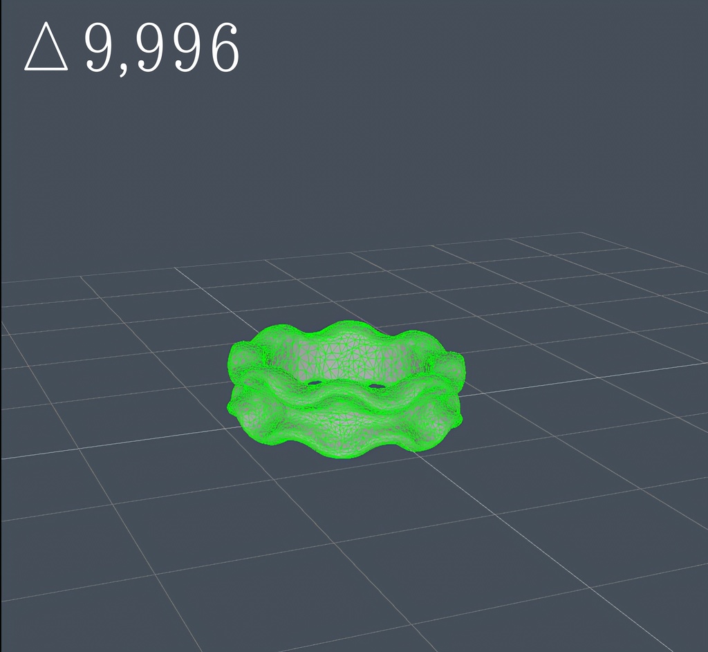 【VRChat想定】フリルリング - Frill Ring