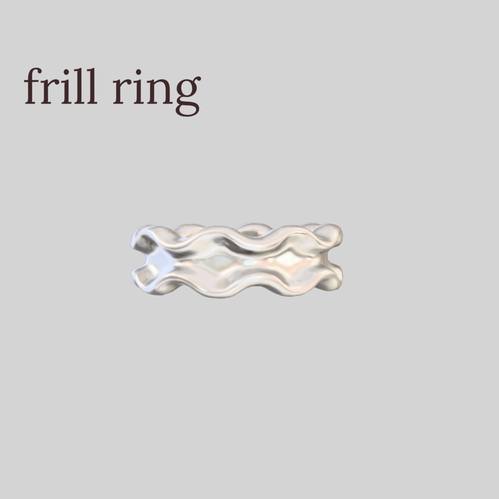 ​【VRChat想定】フリルリング - Frill Ring