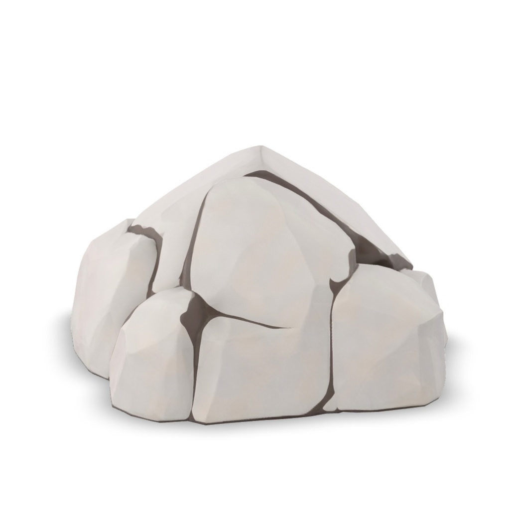 【3Dモデル】ローポリの岩・小石(FBX形式)