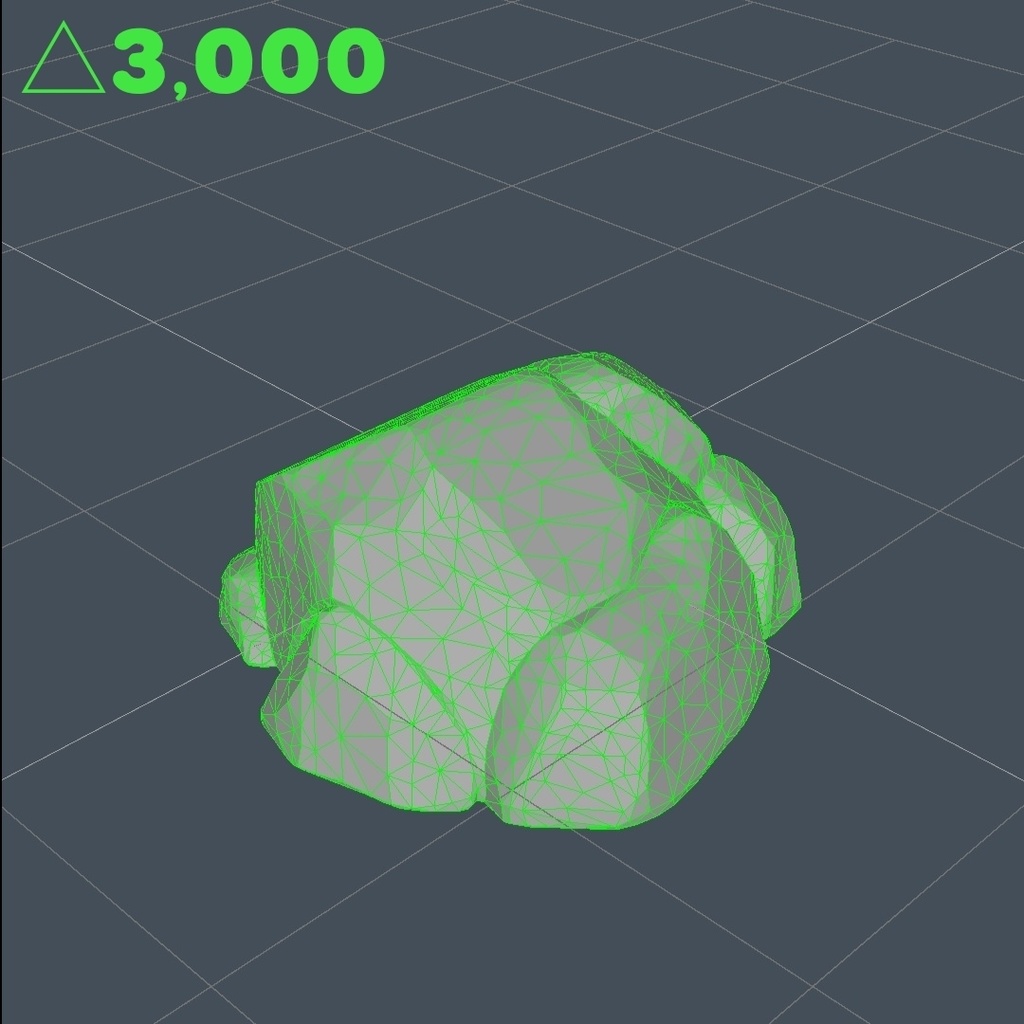 【3Dモデル】ローポリの岩・小石(FBX形式)