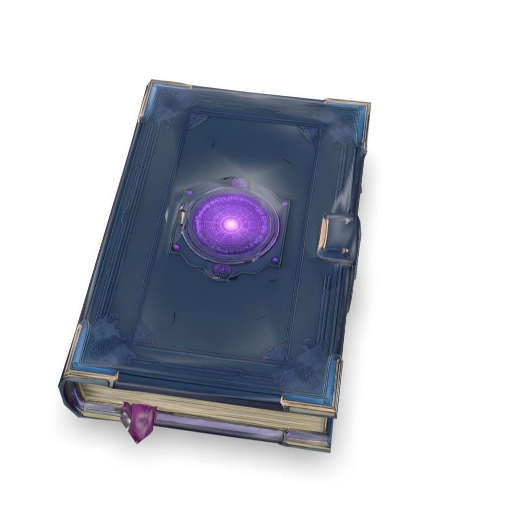 ​【3Dモデル】神秘的に光る魔導書 / Arcane Grimoire（FBX形式）
