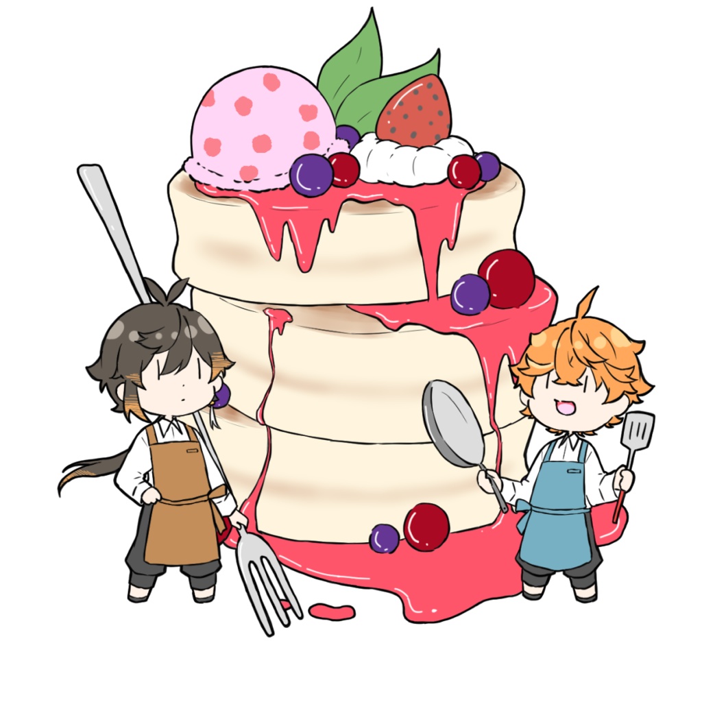 🍓🫐🥞🌿どでかアクリルキーホルダー