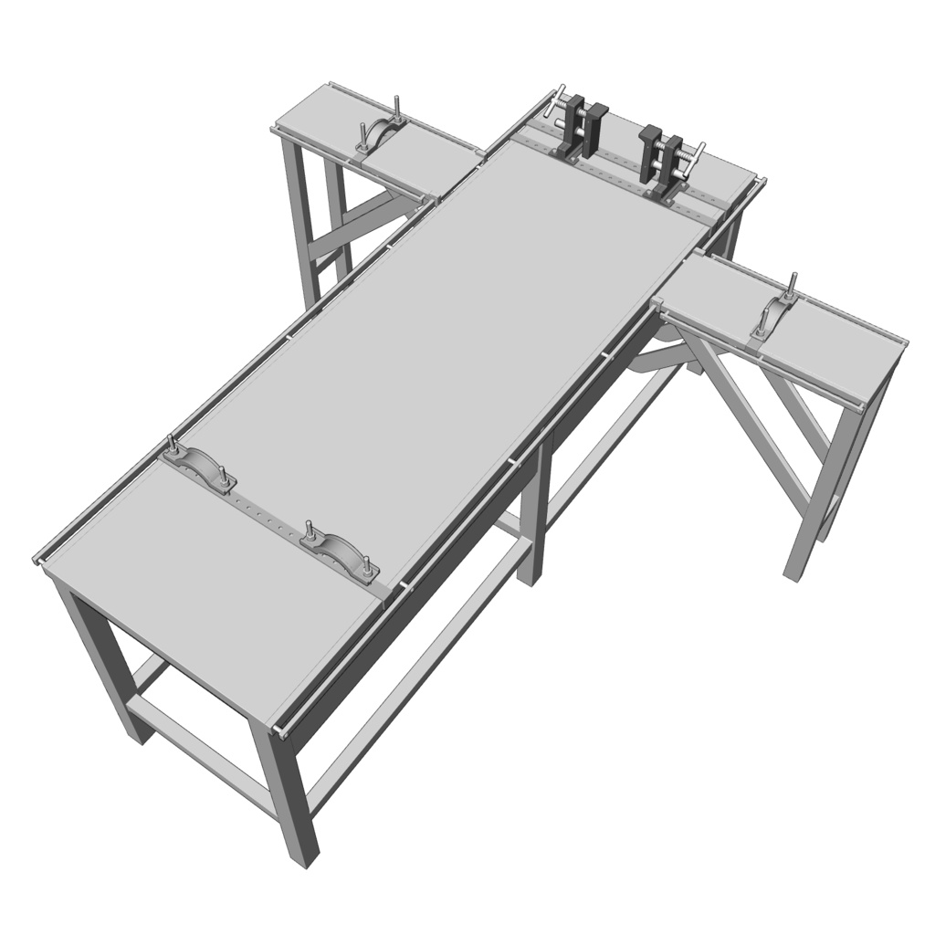 【クリスタ用3D小物】拘束具付き鉄製ベッド(0919アップデート)