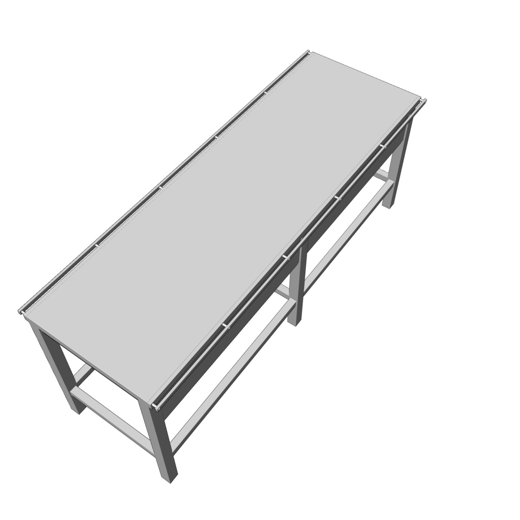 【クリスタ用3D小物】拘束具付き鉄製ベッド(0919アップデート)