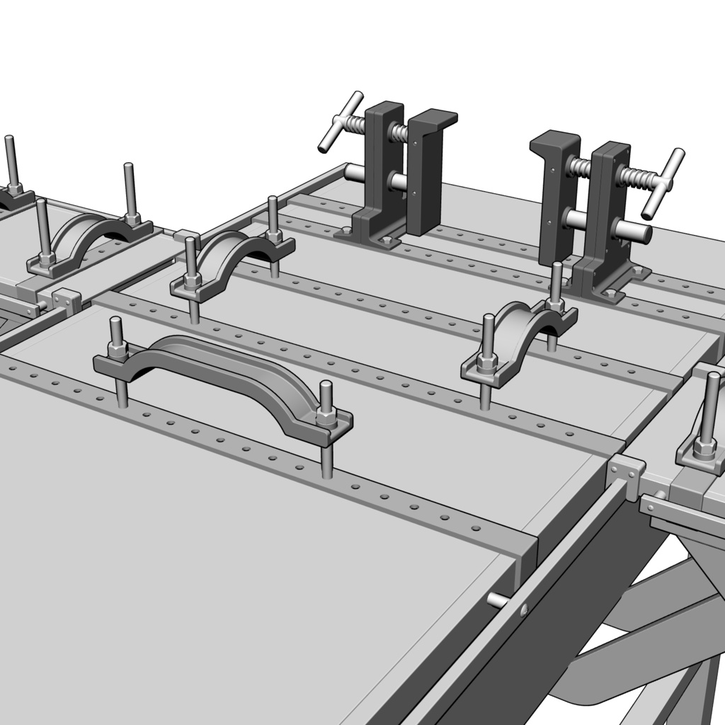 【クリスタ用3D小物】拘束具付き鉄製ベッド(0919アップデート)