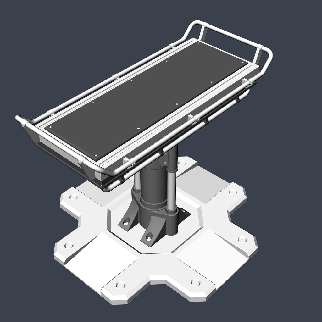 【クリスタ用3D小物】メカニカル拘束台