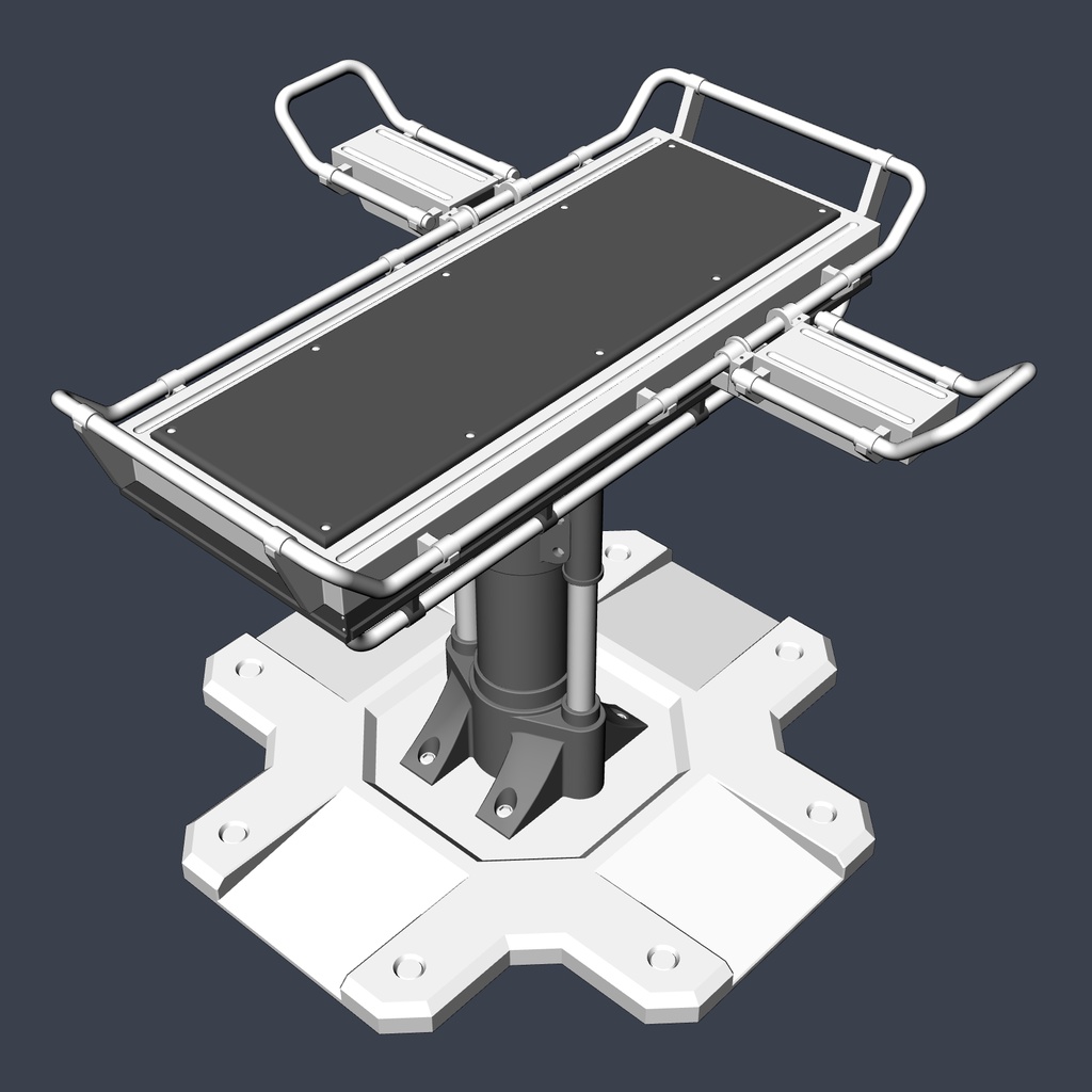 【クリスタ用3D小物】メカニカル拘束台