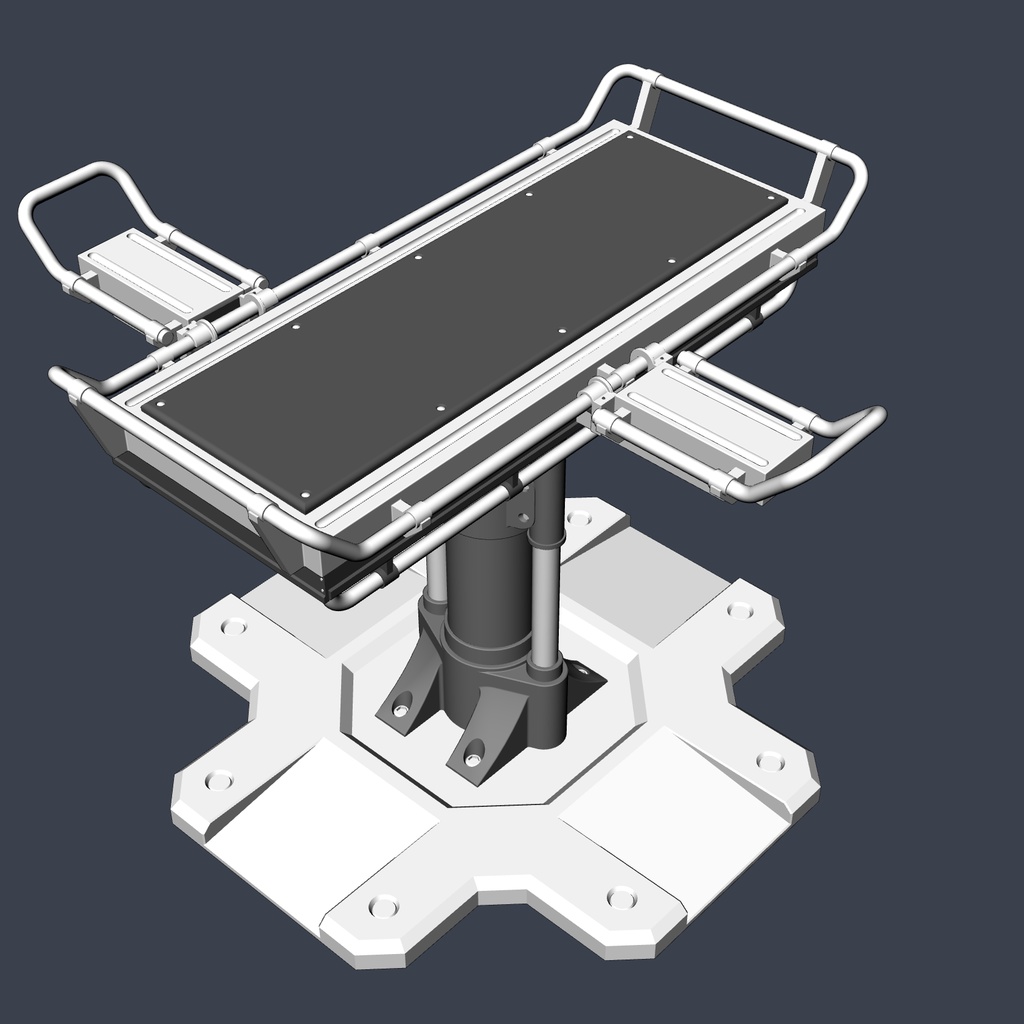 【クリスタ用3D小物】メカニカル拘束台