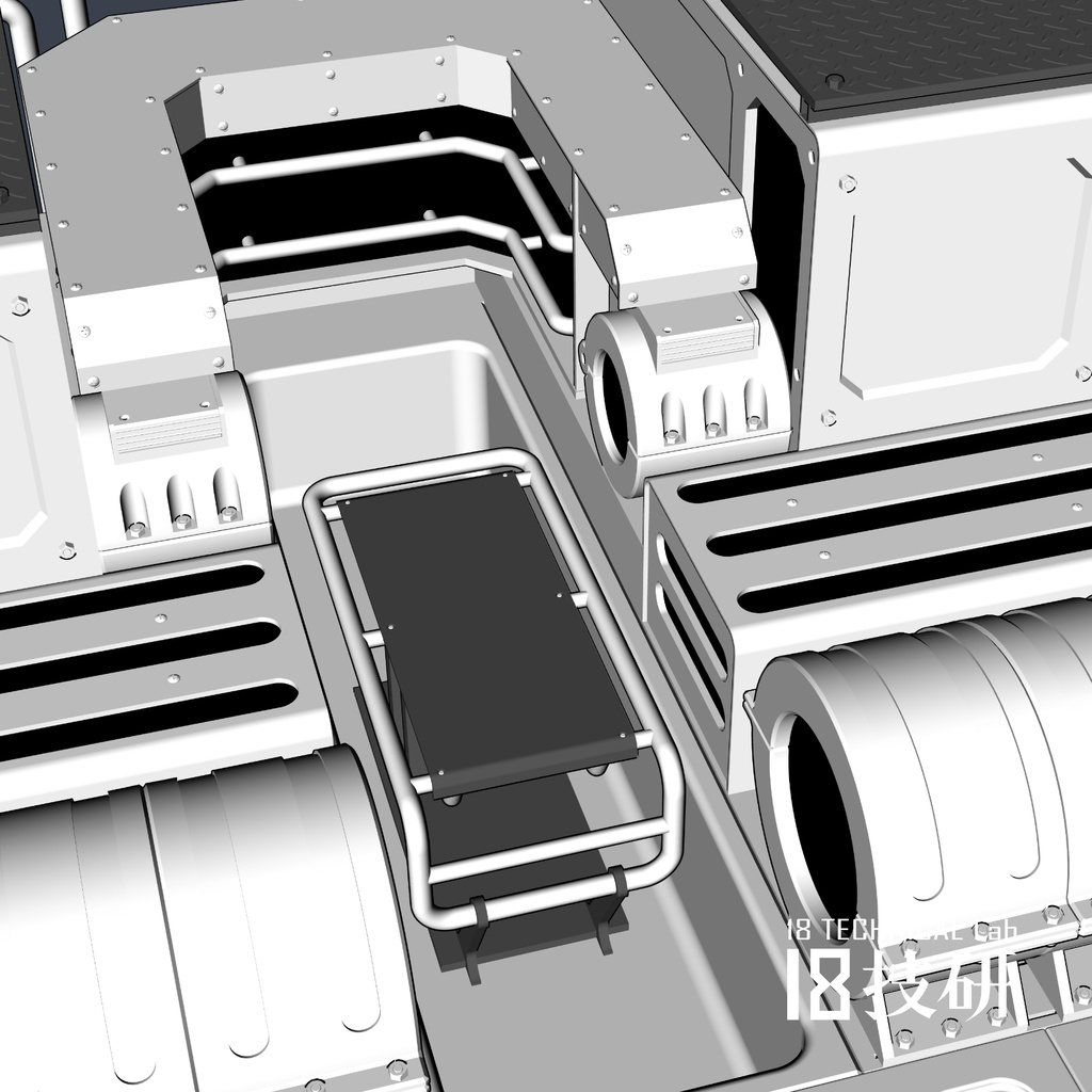 【クリスタ用3D小物】土の字型拘束台