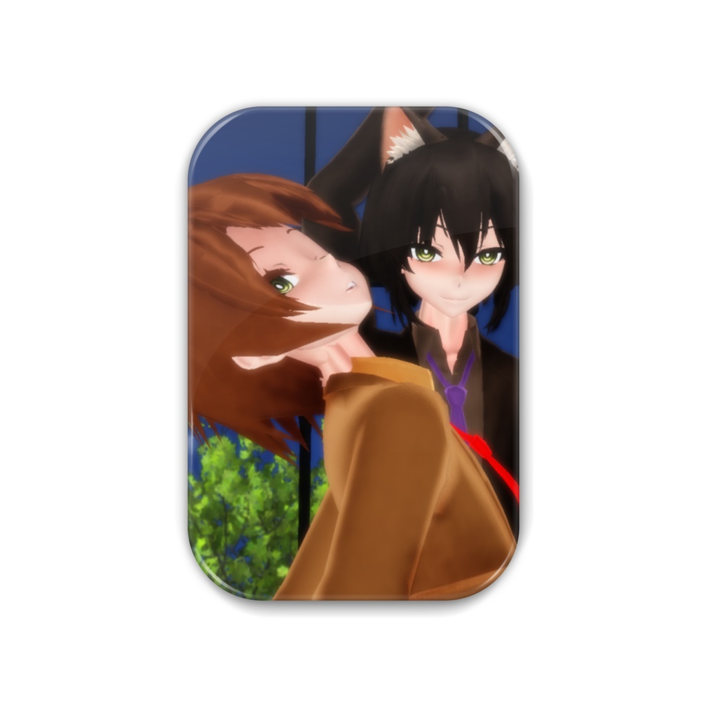 猫兄弟擬人化缶バッジ