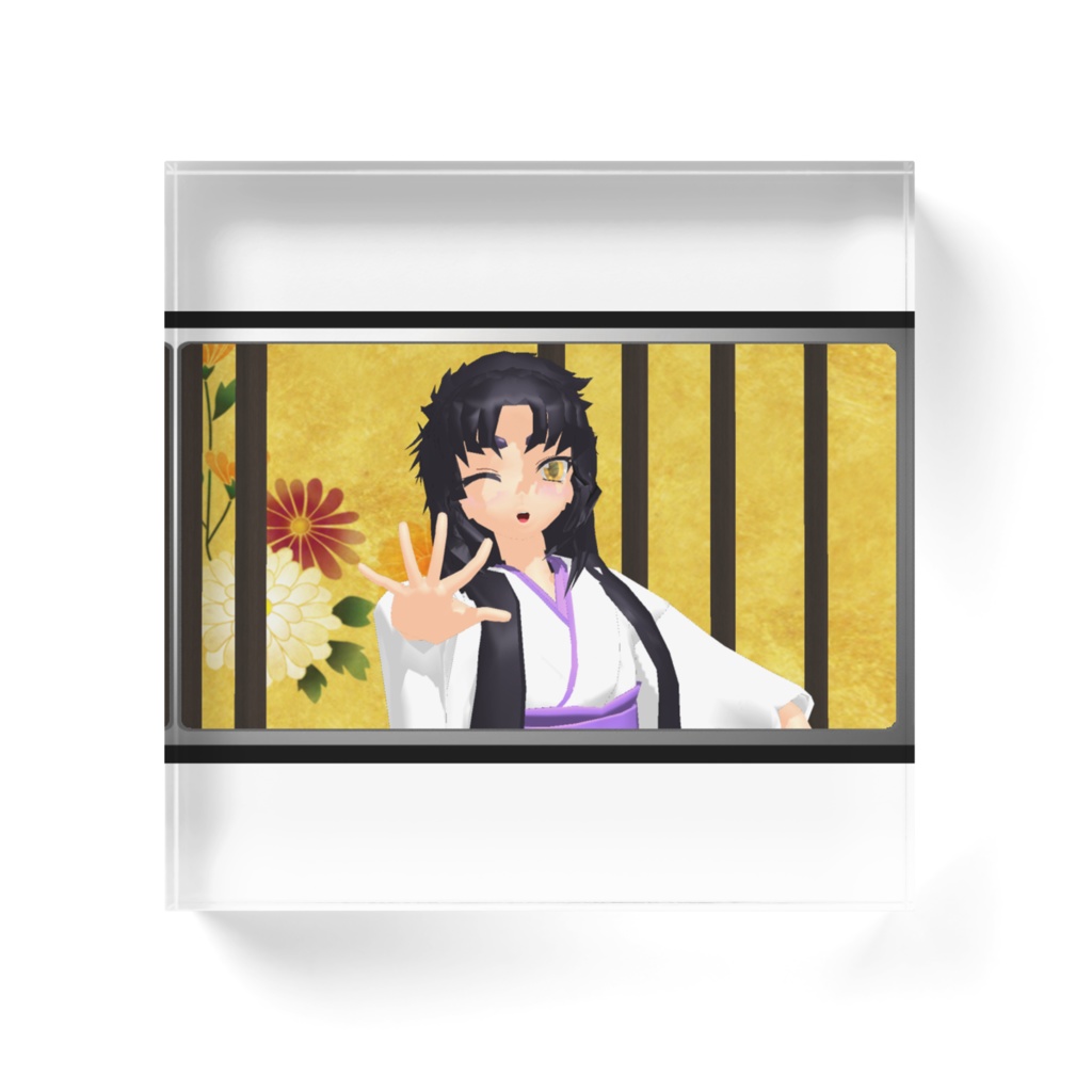 巫女服紫恩ちゃんアクリルブロック