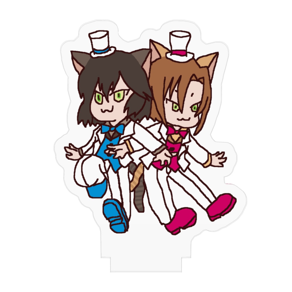 アクリルフィギュア・我が家の坊にゃ達(うちの子半年&誕生日記念ver)