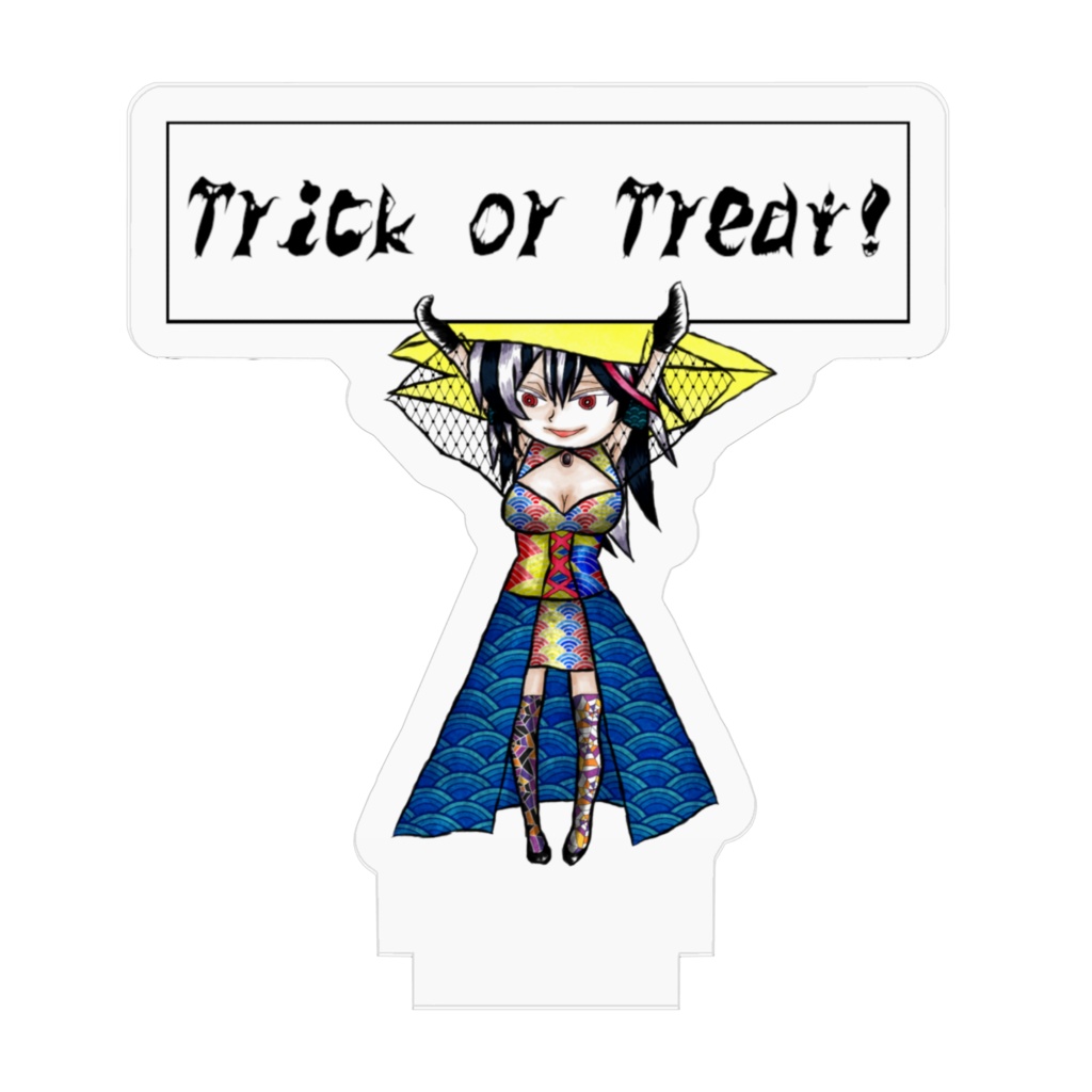 アクリルフィギュア・2021Helloweenアマビエ風魔女