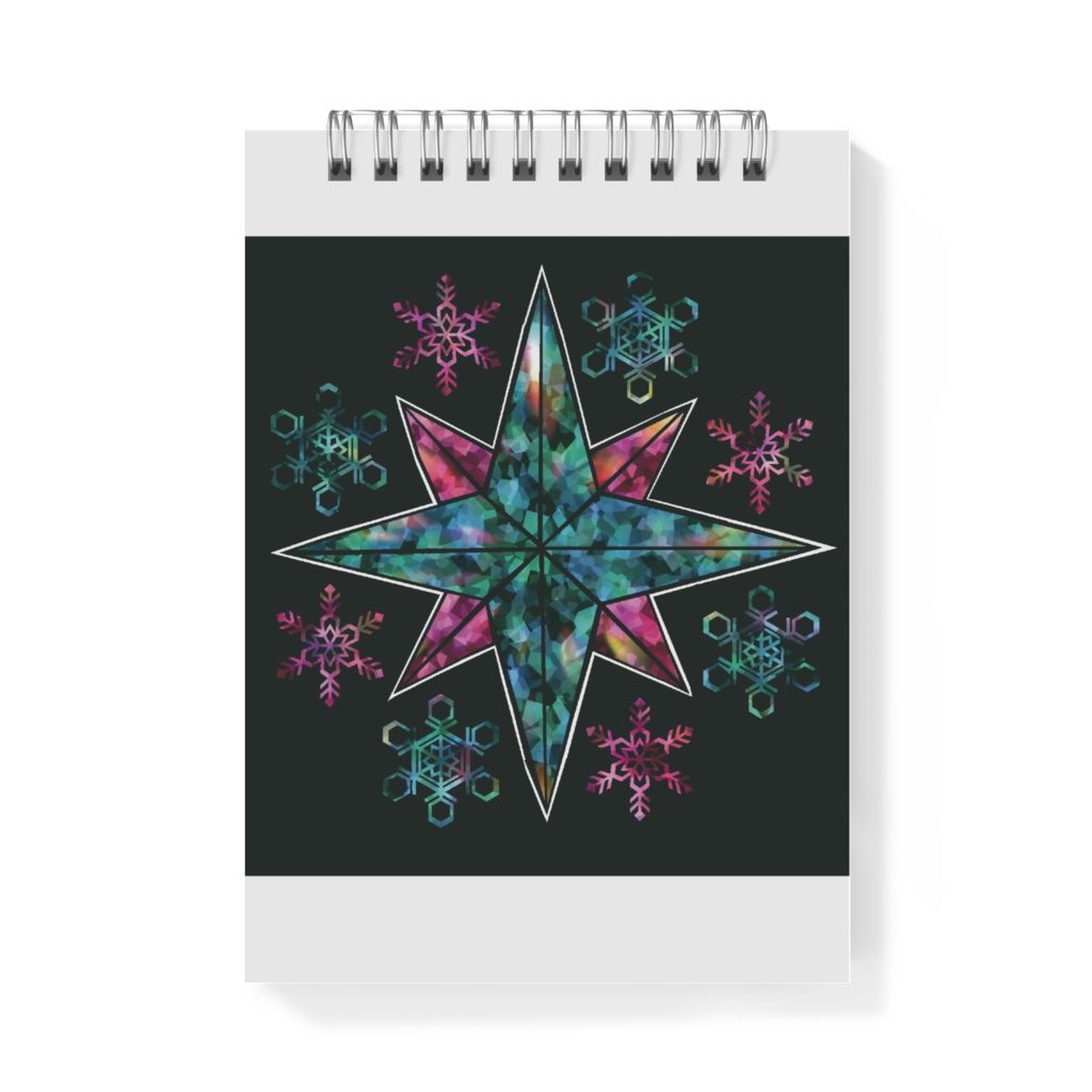 メモ帳・12種類のステンドグラス風メモ帳