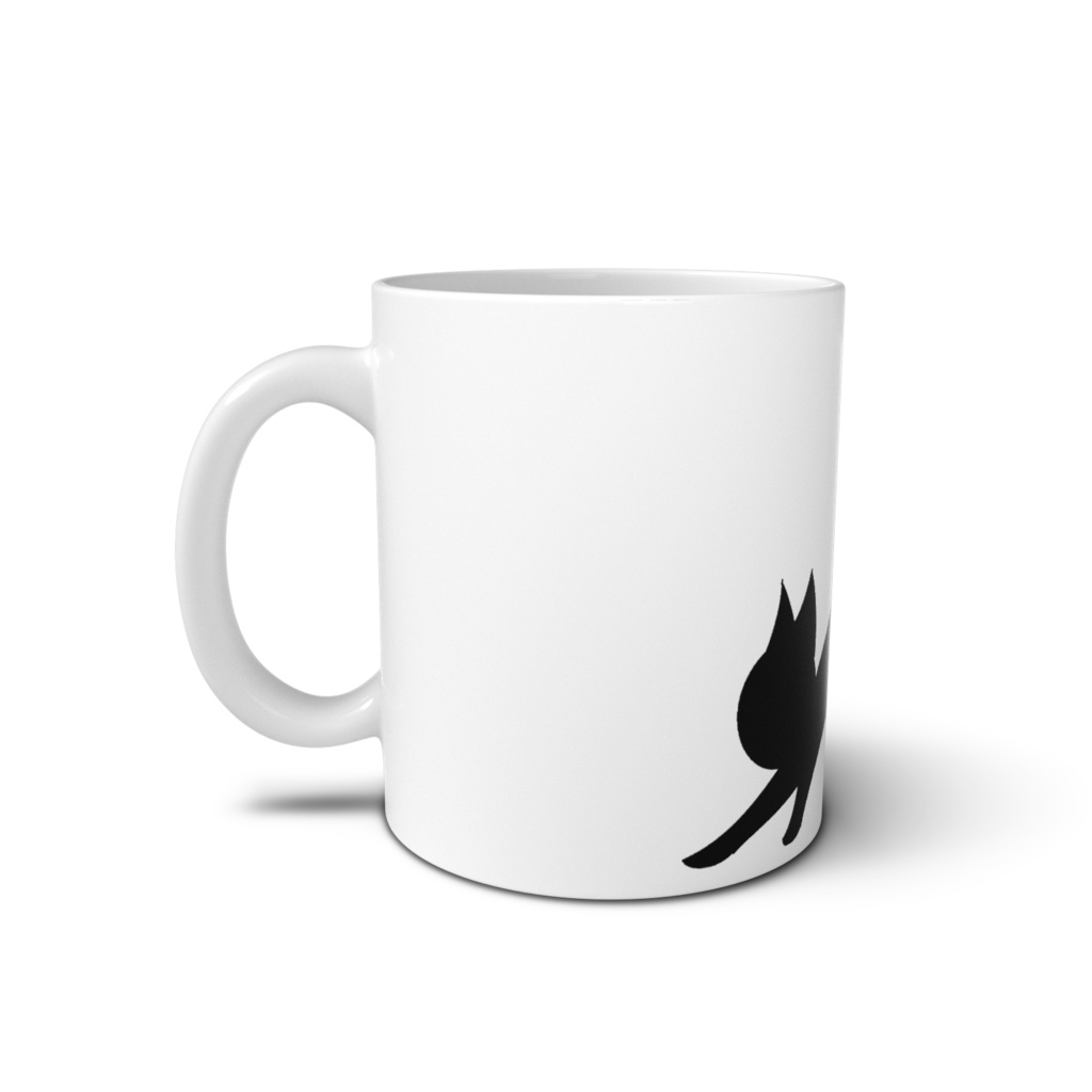 マグカップ・シンプル黒猫マグカップ