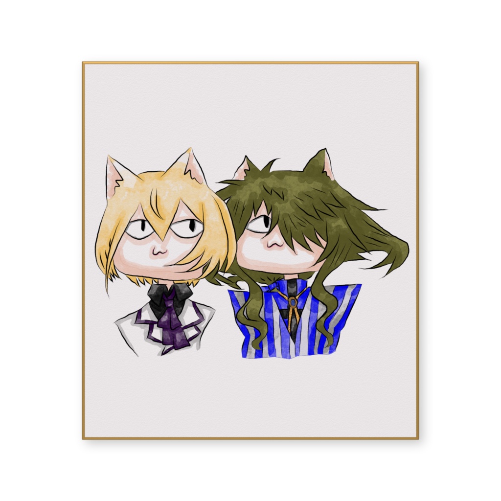 色紙・猫は心を見る